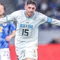 Federico Valverde marcó un golazo en el 1-1 de Uruguay ante Japón