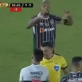 Felipe Melo cometió una brutal falta y el chileno Tobar ni le mostró la amarilla