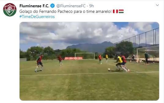 Así promocionó Fluminense el gol de Pacheco en Twitter.