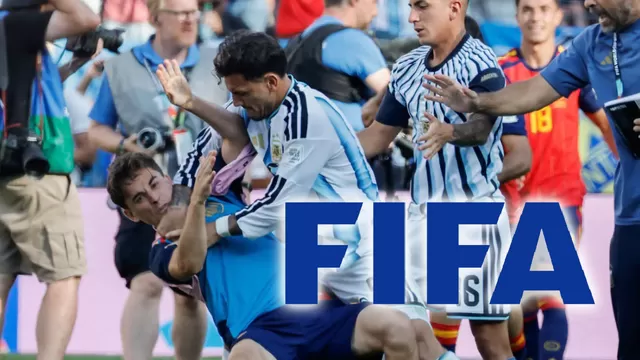 FIFA abrió expediente contra cuatro miembros de Argentina por la pelea en final del Mundial 2026 ante España / Fuente: Reuters