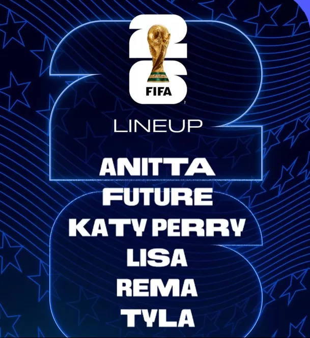 Lista de artistas que estarán en la ceremonia inaugural en Estados Unidos del Mundial 2026. | Foto: FIFA