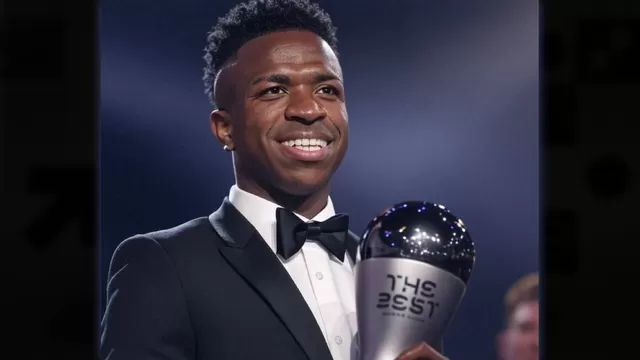 FIFA The Best: Vinícius Junior fue elegido como el mejor jugador del año 2024. | Foto: FIFA