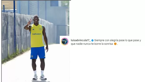 Publicación realizada por Luis Advíncula en sus redes sociales / Foto: luisadvincula17_