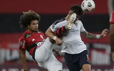 Flamengo: Brutal patada en la cara de rival le costó la roja a Willian Arao - Noticias de willian