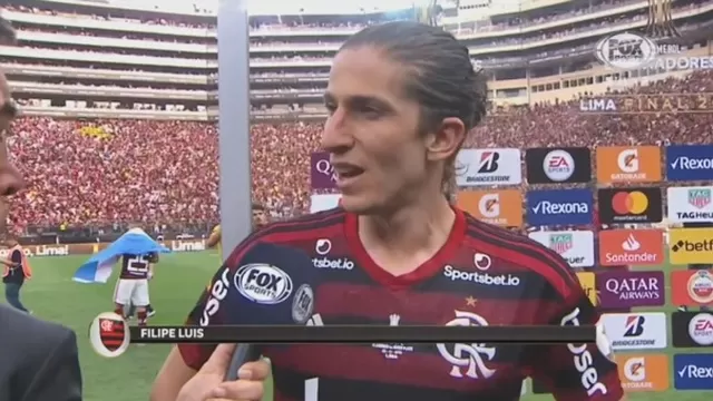 Flamengo campeón: Filipe Luis criticó la cancha del Monumental tras el título