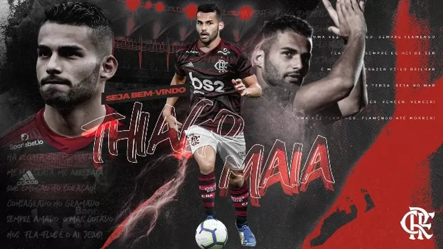 Thiago Maia, mediocampista brasileño de 22 años. | Video: @Flamengo