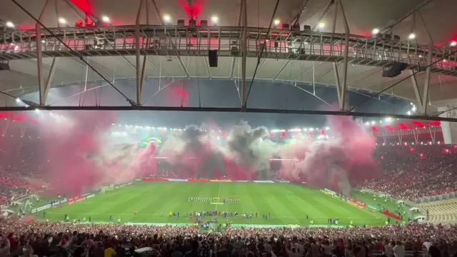 Flamengo tuvo impresionante recibimiento en el Maracaná para el duelo ante Mineiro