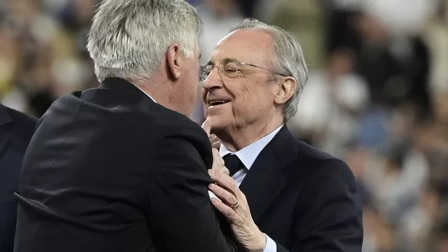 Florentino Pérez: &quot;Hoy no existe Mbappé, es la fiesta del Real Madrid&quot;