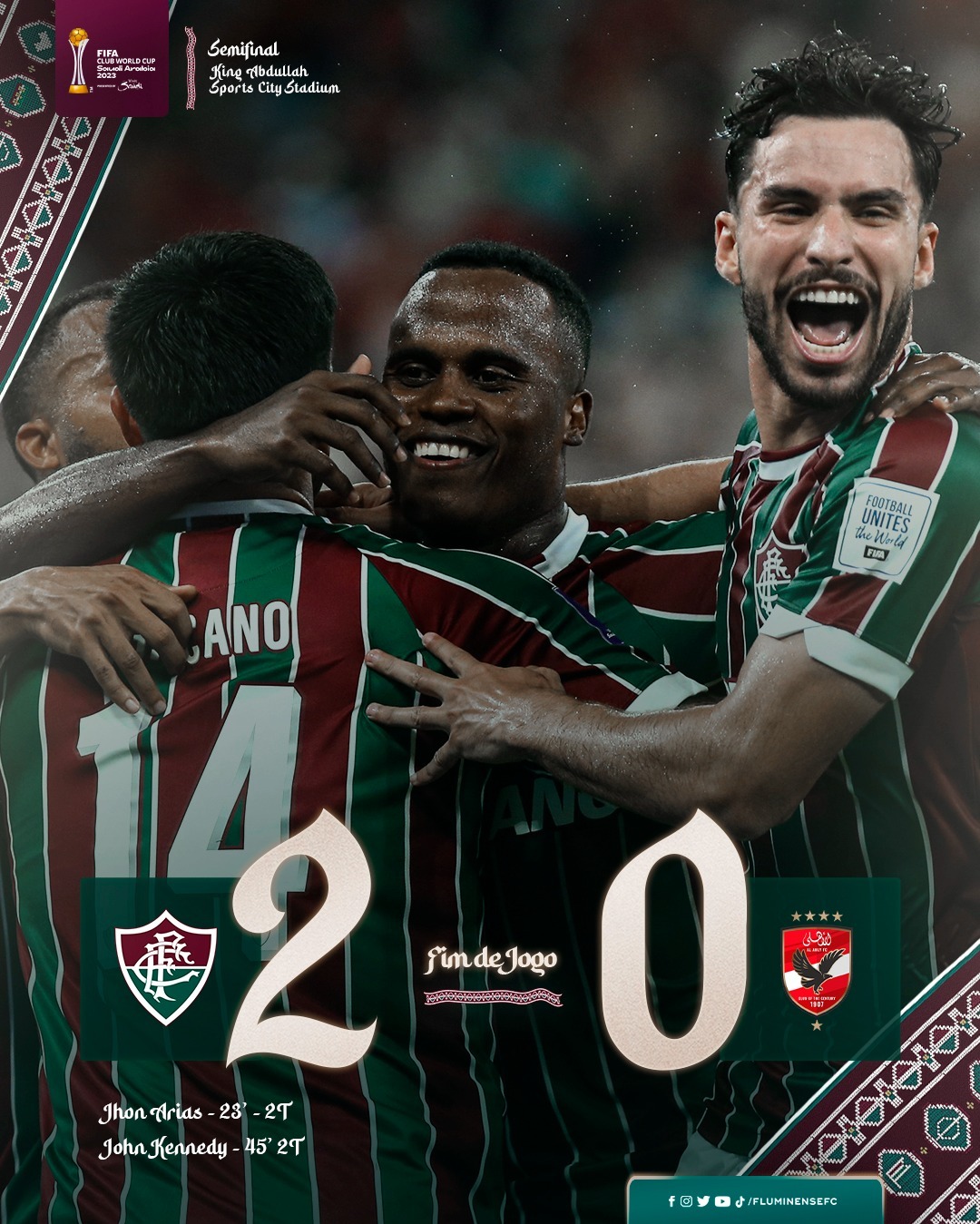 Fluminense 2-0 Al-Ahly. | Fuente: @FluminenseFC