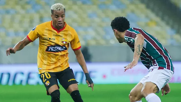 Fluminense rescata un empate 2-2 ante Barcelona en la ida de cuartos de Libertadores