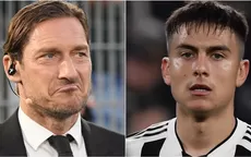 Francesco Totti quiere a Dybala en la Roma: "El lunes me encuentro con él" - Noticias de bari