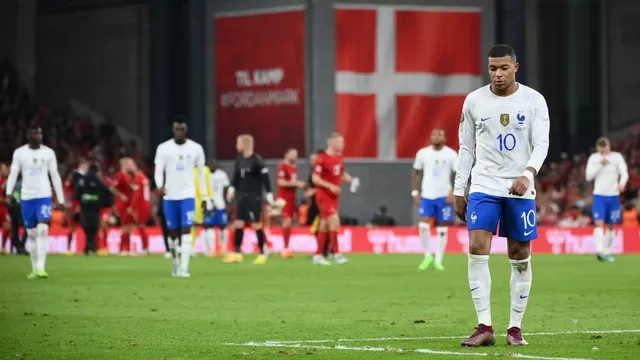 Francia cayó 2-0 ante Dinamarca en su último partido antes de Qatar 2022