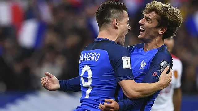 Francia derrotó 4-1 a Bulgaria con un festival de la dupla Griezmann-Gameiro