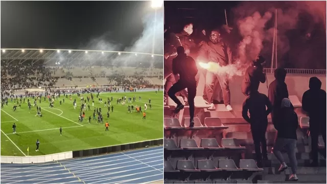 Francia: Paris FC vs. Lyon suspendido por invasión de hinchas tras &#39;batalla de bengalas&#39;