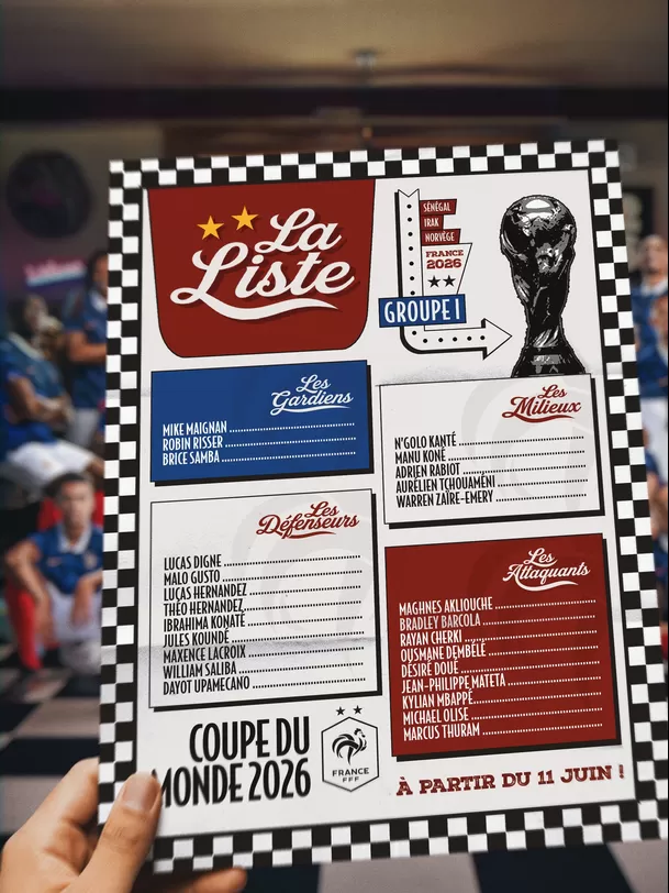 Los convocados por Didier Deschamps para el Mundial Norteamérica 2026. | Foto X de @equipedefrance