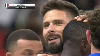 Giroud encontró el tercer tanto de Francia frente a  Chile de Gareca. | Video: ESPN