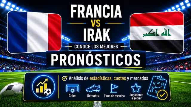 Conoce el pronóstico y las mejores cuotas del partido entre Francia vs Irak por el Mundial 2026. | AD