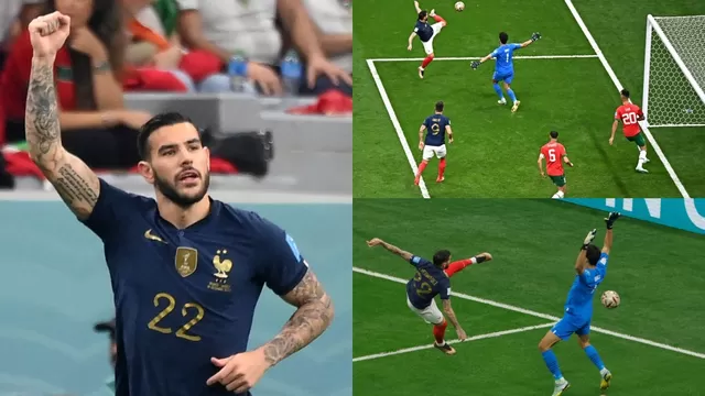 Francia vs. Marruecos: Theo Hernández anotó el 1-0 con acrobática definición