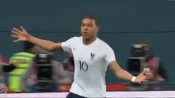 Francia vs. Rusia: Mbappé se sacó un rival en el área y marcó de 'huacha'