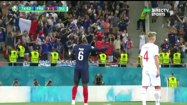 Francia vs. Suiza: Pogba marcó un verdadero golazo y el 3-1 del cotejo