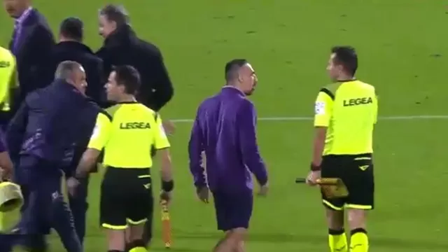 Incidente de Franck Ribéry fue en el Fiorentina vs Lazio. | Video: YouTube