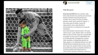 Franco Armani dejó este sentido mensaje al portero fallecido Danilo