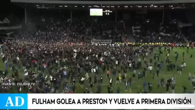 Fiesta en el estadio Craven Cottage. | Video: América Televisión (Fuente: Fulham TV)