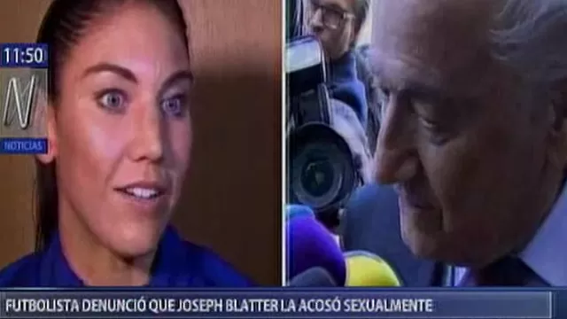 Futbolista de EE.UU. denunció que Joseph Blatter la acosó sexualmente