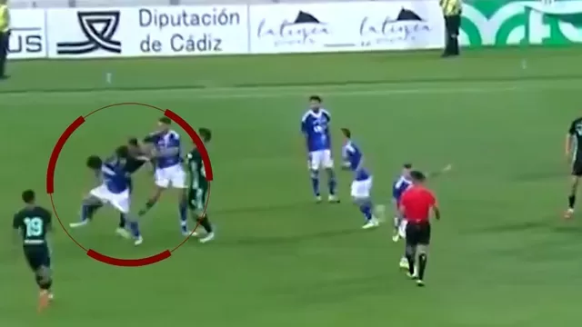 Futbolistas de Real Betis y Como tuvieron fuerte gresca durante amistoso internacional / Captura / Canal N
