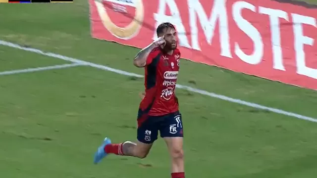 Francisco Fydriszewski apareció en los últimos minutos y anotó el 1-0 de DIM vs Cusco FC / Fuente: ESPN
