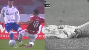 Gabriel Pec sufrió una fractura de tibia en su debut con Cruzeiro