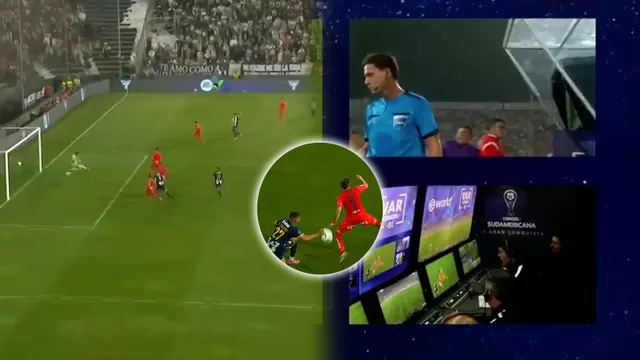 Fernando Gaibor anotó golazo para Alianza Lima sobre U de Chile  y el VAR lo anuló por una mano de Kevin Quevedo / ESPN