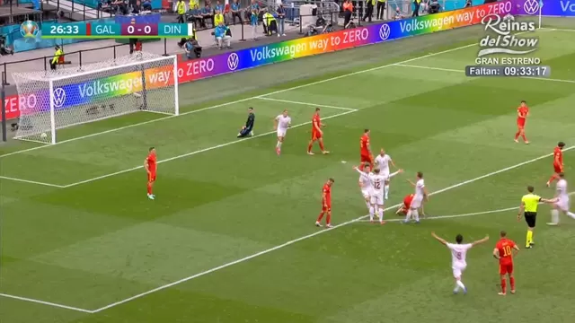 Gales vs. Dinamarca: Kasper Dolberg marcó el 0-1 en Ámsterdam con golazo