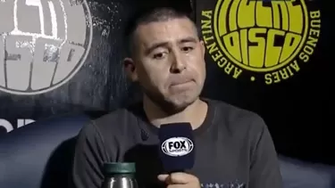 Juan Román Riquelme le dijo adiós al fútbol en el 2015. | Foto: Captura Fox Sports Argentina