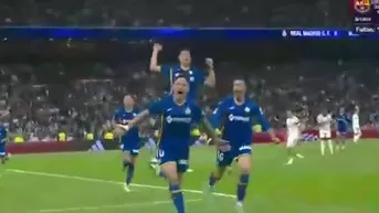 Getafe sorprendió al vencer 1-0 al Real Madrid en el Bernabéu