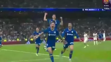 Con golazo de Martín Satriano, Getafe ganó 1-0 a Real Madrid en el estadio Santiago Bernabéu, por LaLiga / América TV