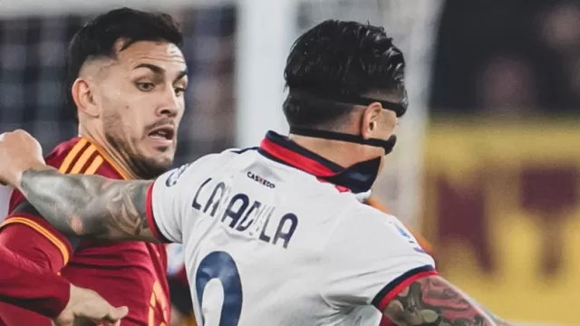 Con Lapadula, Cagliari cayó goleado 4-0 ante la Roma por la Serie A
