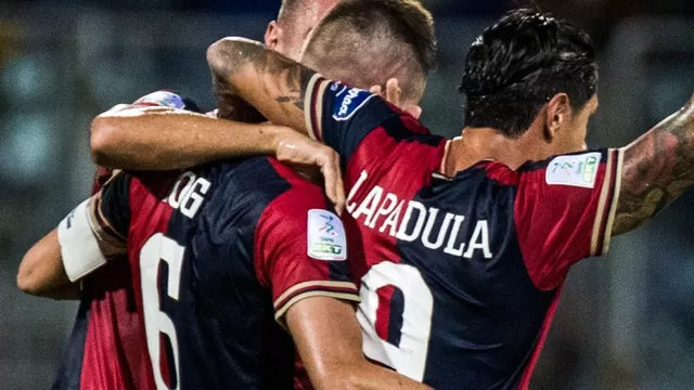 Gianluca Lapadula casi marca un golazo en triunfo del Cagliari por la Serie B