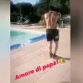 Gianluca Lapadula compartió en Instagram el video de un tierno baile con su hija