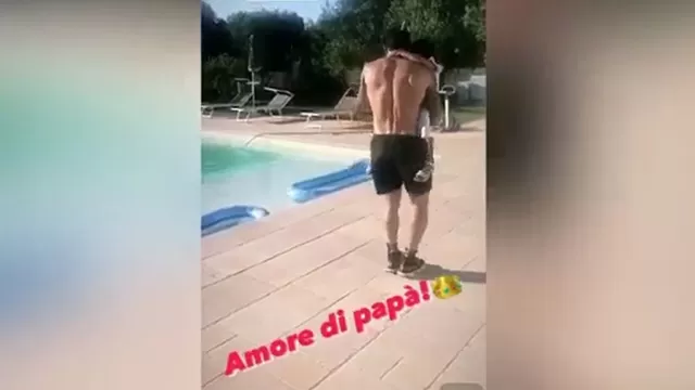 Gianluca Lapadula compartió en Instagram el video de un tierno baile con su hija