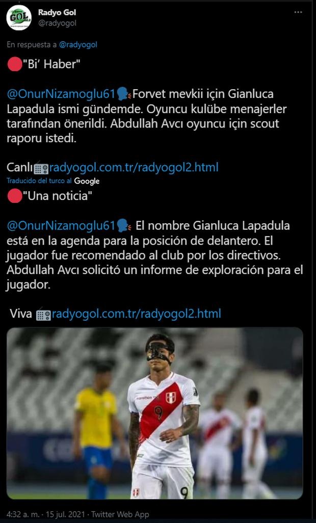  Gianluca es una de las prioridades de Trabzonspor.