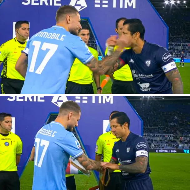 Gianluca Lapadula fue capitán en el Lazio vs. Cagliari. | Fuente: ESPN