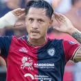 Gianluca Lapadula fue ovacionado por la hinchada del Cagliari