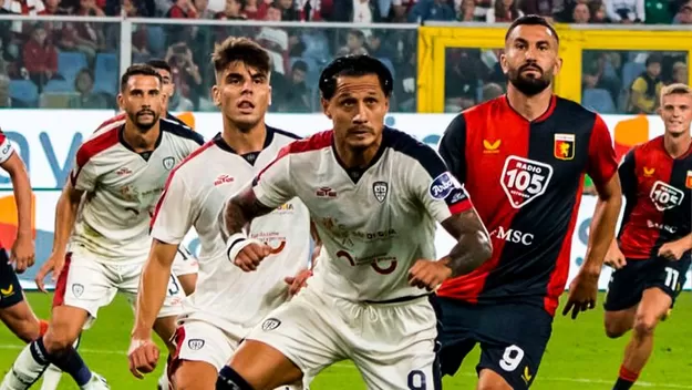 Gianluca Lapadula fue titular en el empate sin goles del Cagliari ante Genoa