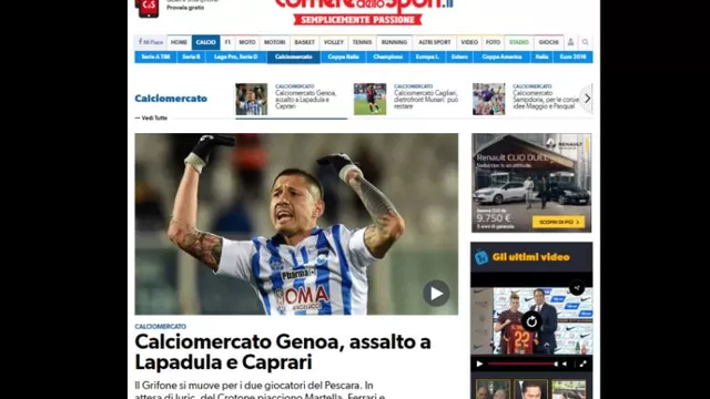 Gianluca Lapadula: en Italia afirman que Genoa presentó oferta-foto-2