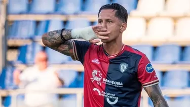 Gianluca Lapadula, estrella del Cagliari participó de una actividad junto a su escuadra / Foto: Andina