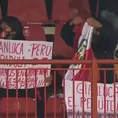 Gianluca Lapadula recibió el apoyo de hinchas peruanos en el estadio del Vicenza