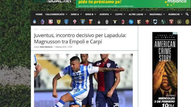 Gianluca Lapadula remece Italia por inminente pase a la Juventus-foto-4
