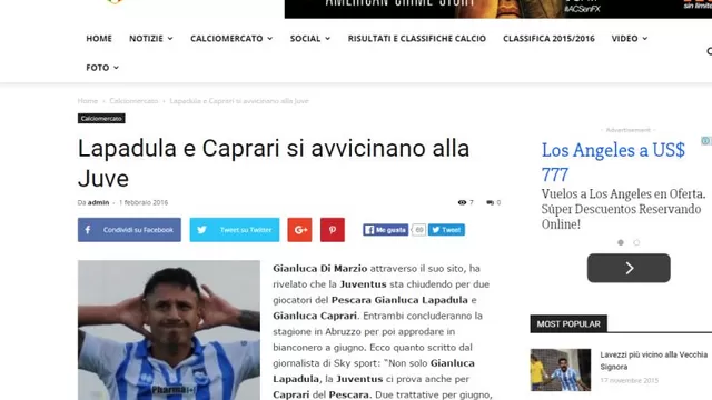 Gianluca Lapadula remece Italia por inminente pase a la Juventus-foto-6