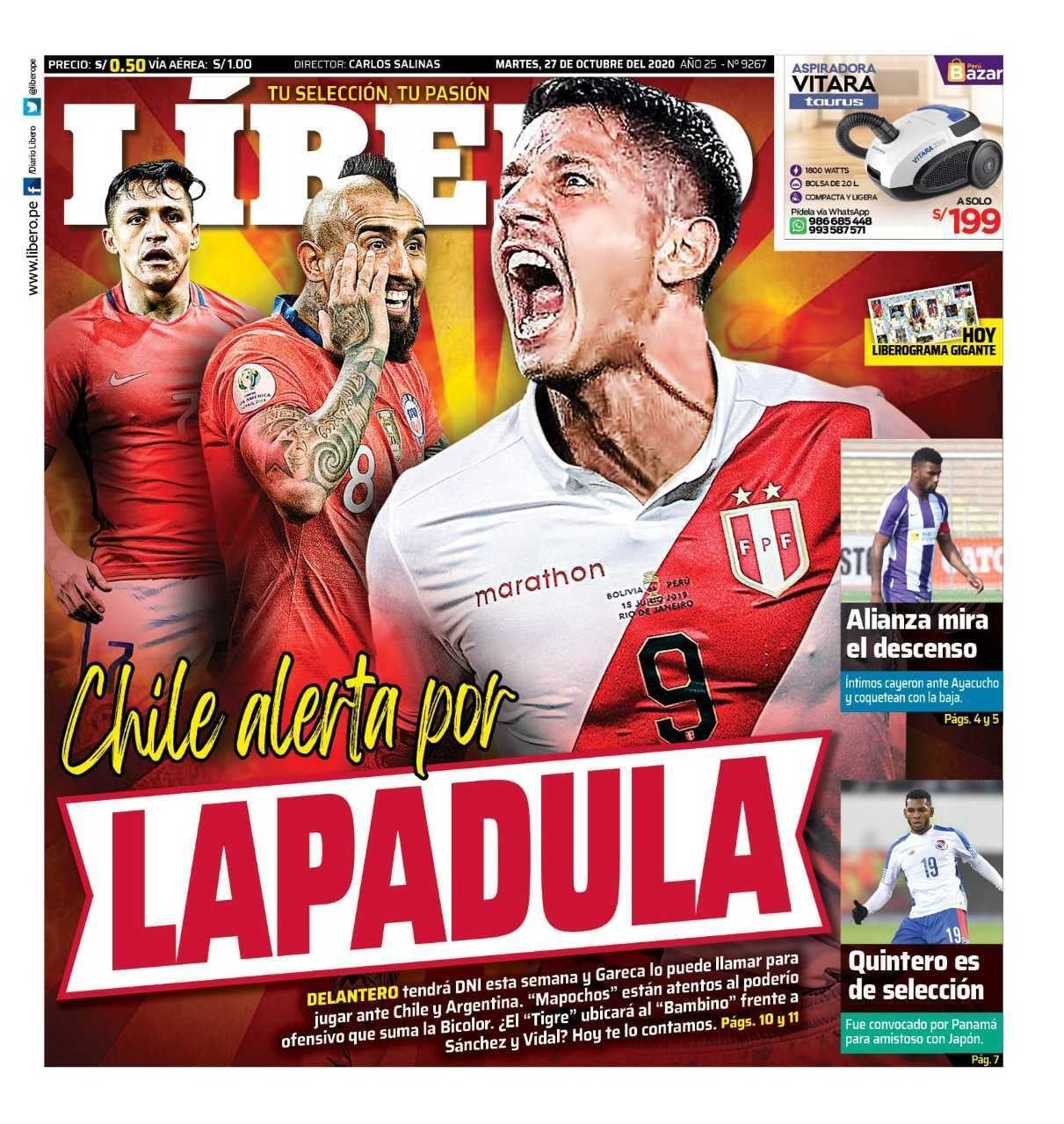 Lapadula tramita nacionalización para jugar por la selección peruana.